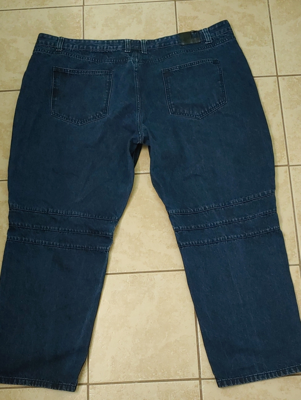 Y2K NOIZ Jeans Men's Hip Hop Baggy Retro Streetwear Denim Size 52x32 - Picture 3 of 5